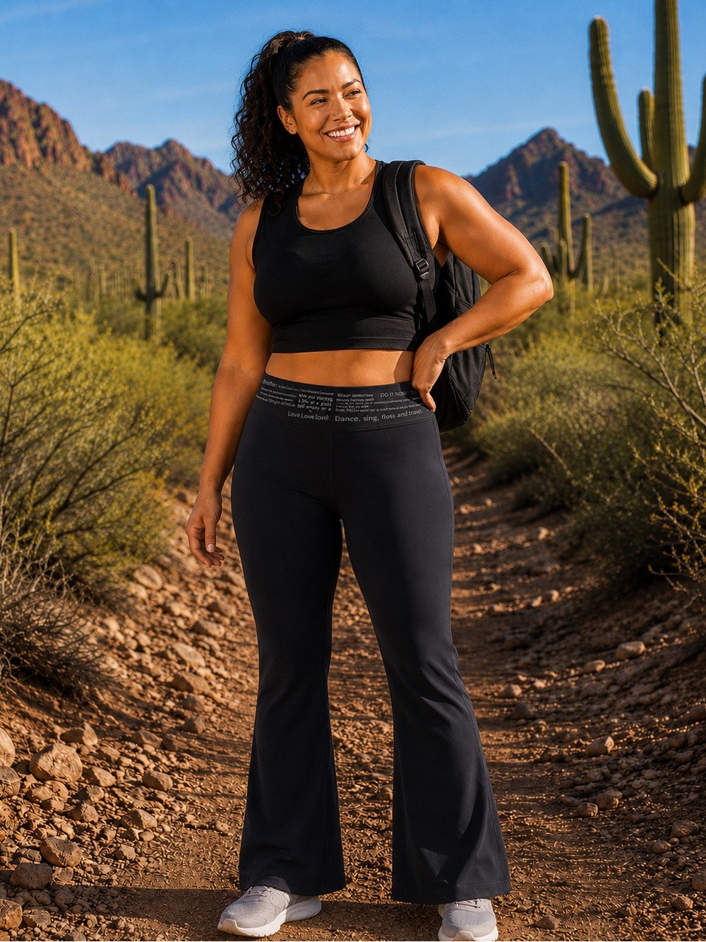 lululemon athletica Black Flared Leggings